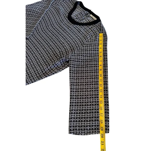 Violet & Claire Career Blouse Womens XL Blue & White 3/4 Sleeves Summer Top - Picture 15 of 17